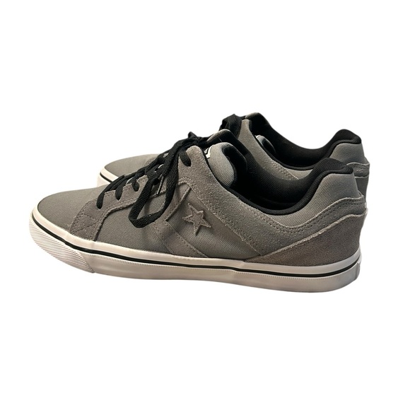 Converse Men's All Star Gray Canvas Skater Sneakers 13 - Picture 3 of 9